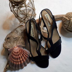 Nordstrom Dark Navy Italian Leather Sandals